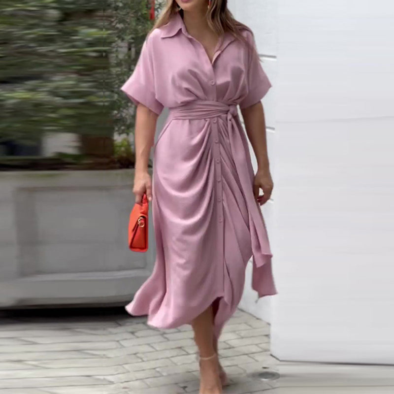 Women's Elegant Drape Dress Comfortable Summer Wear