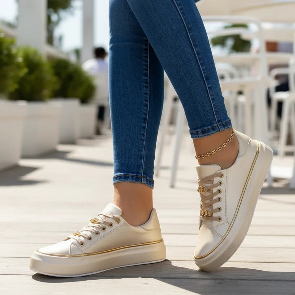 Casual Chain Detail Sneakers