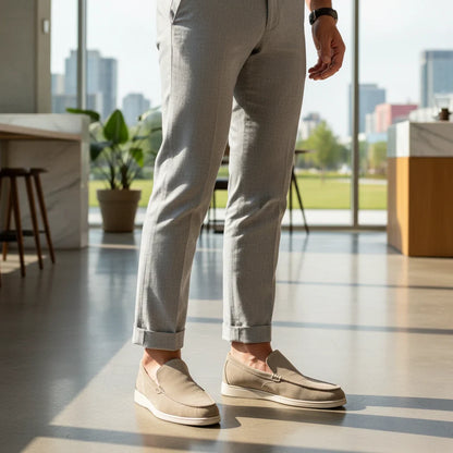 Minimal Slip-On Loafer Sneakers