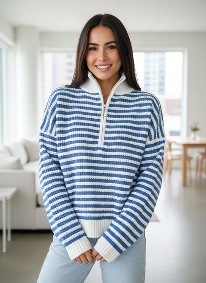 Marinne | Women’s  Half-Zip Knit Pullover
