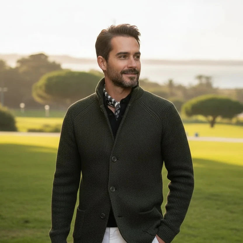 Men’s Knit Button-Up Cardigan