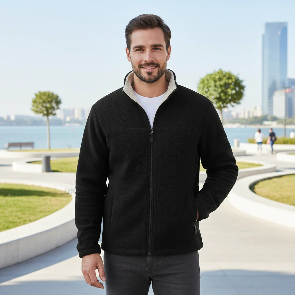 Male Fleece Zip-Up Jacket