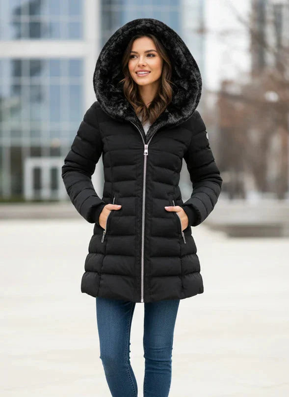 Women’s Hooded Waterproof Puffer Winter Jacket