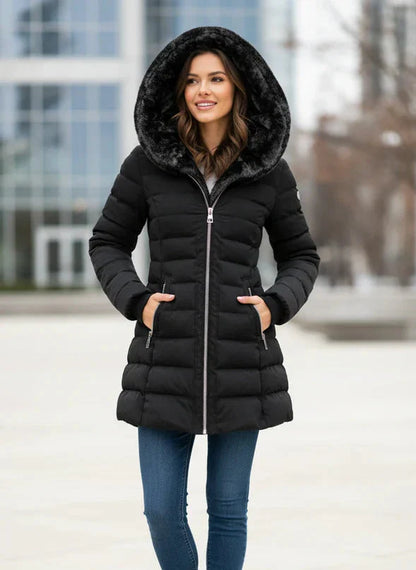 Women’s Hooded Waterproof Puffer Winter Jacket