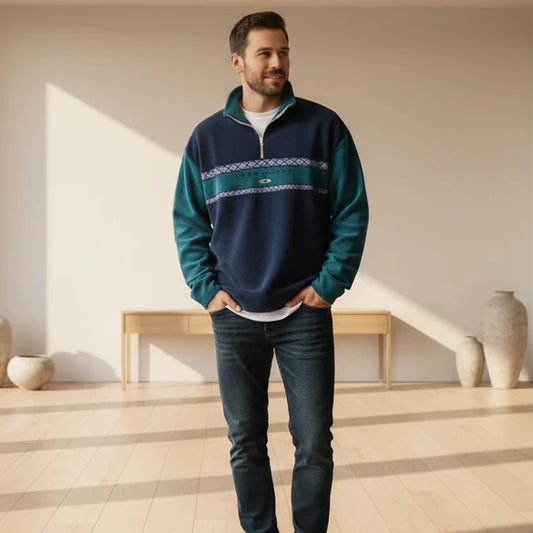 Jasper | Retro Half-Zip Sweater For Men