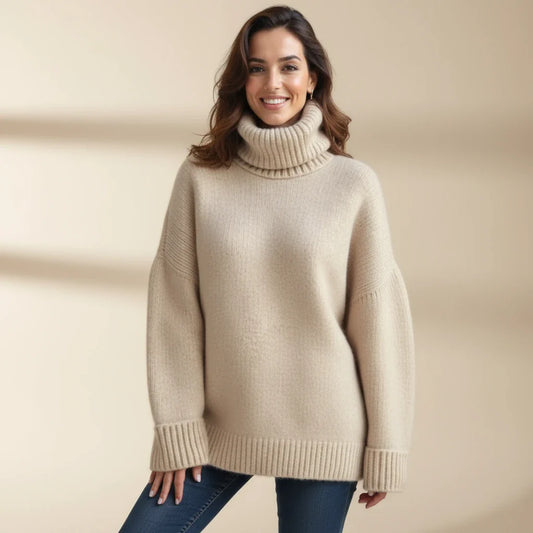 Liora | Oversized Cozy Turtleneck Sweater