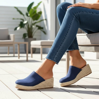 Casual Orthopedic Wedge Mule Sandals