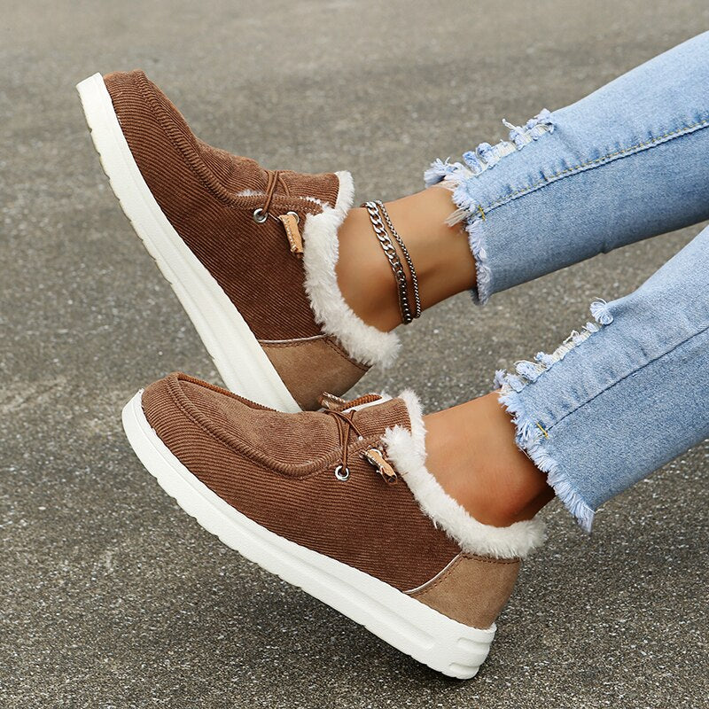 Women's Orthopedic Slip-On Shoes Moc-Toe Comfortable - 
Fashinoza