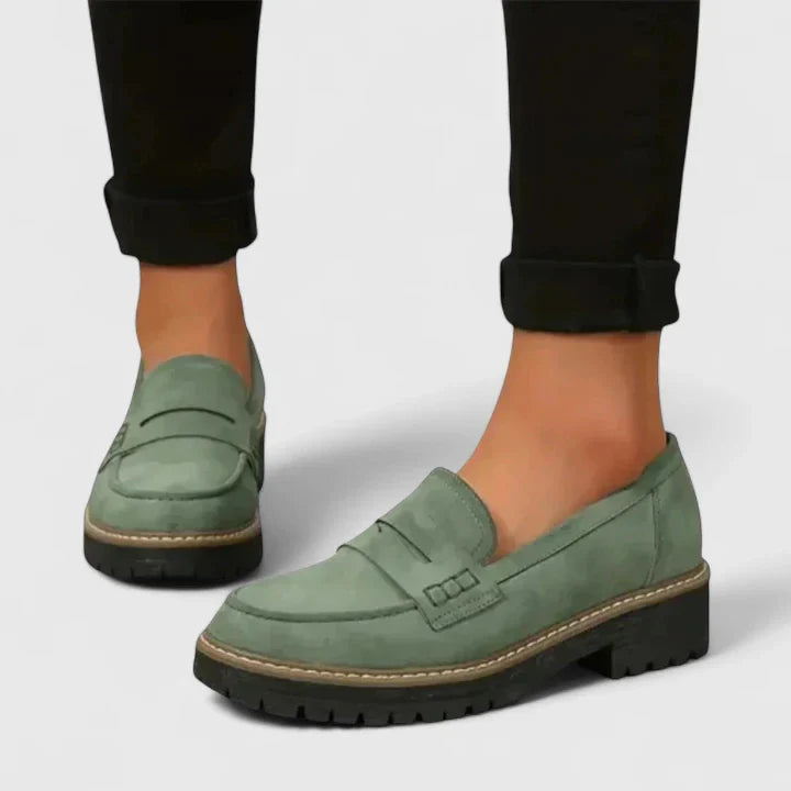 Women's Slip-On Loafers Thick Outsole