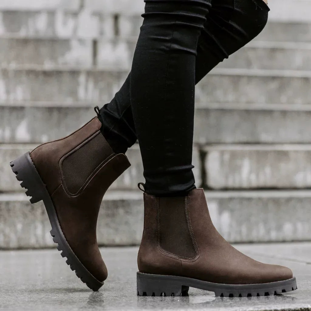 Women's Ankle Boots Chunky Lug Sole
