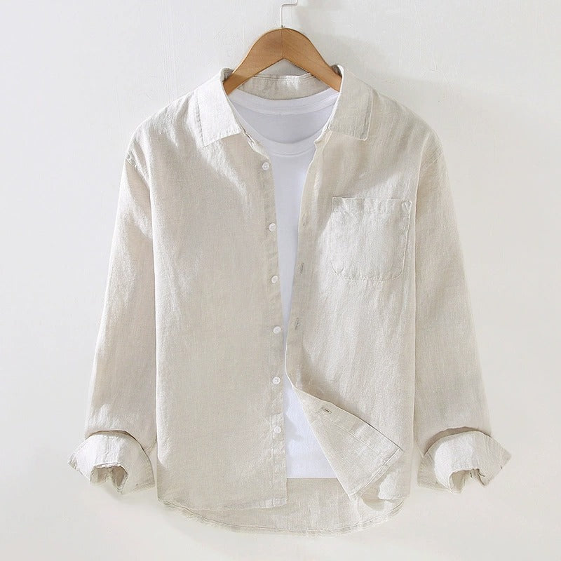 Tropicana Men's Linen Shirt - 
Fashinoza