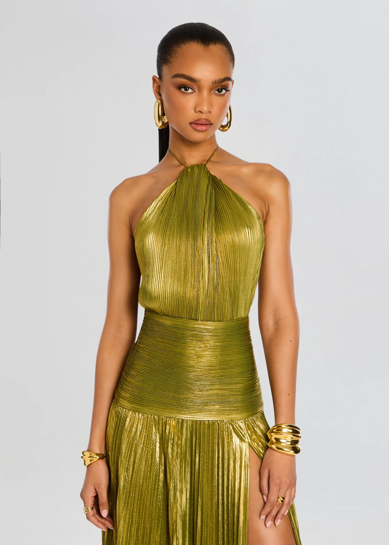 Women's Long Evening Dress Luxurious Satin