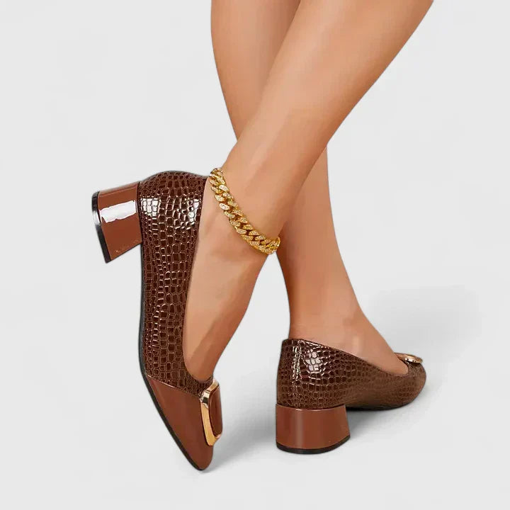 Women's Block Heels Closed-Toe - Fashinoza