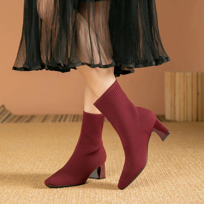 Women's Knitted Boot Socks Soft Comfort Edge