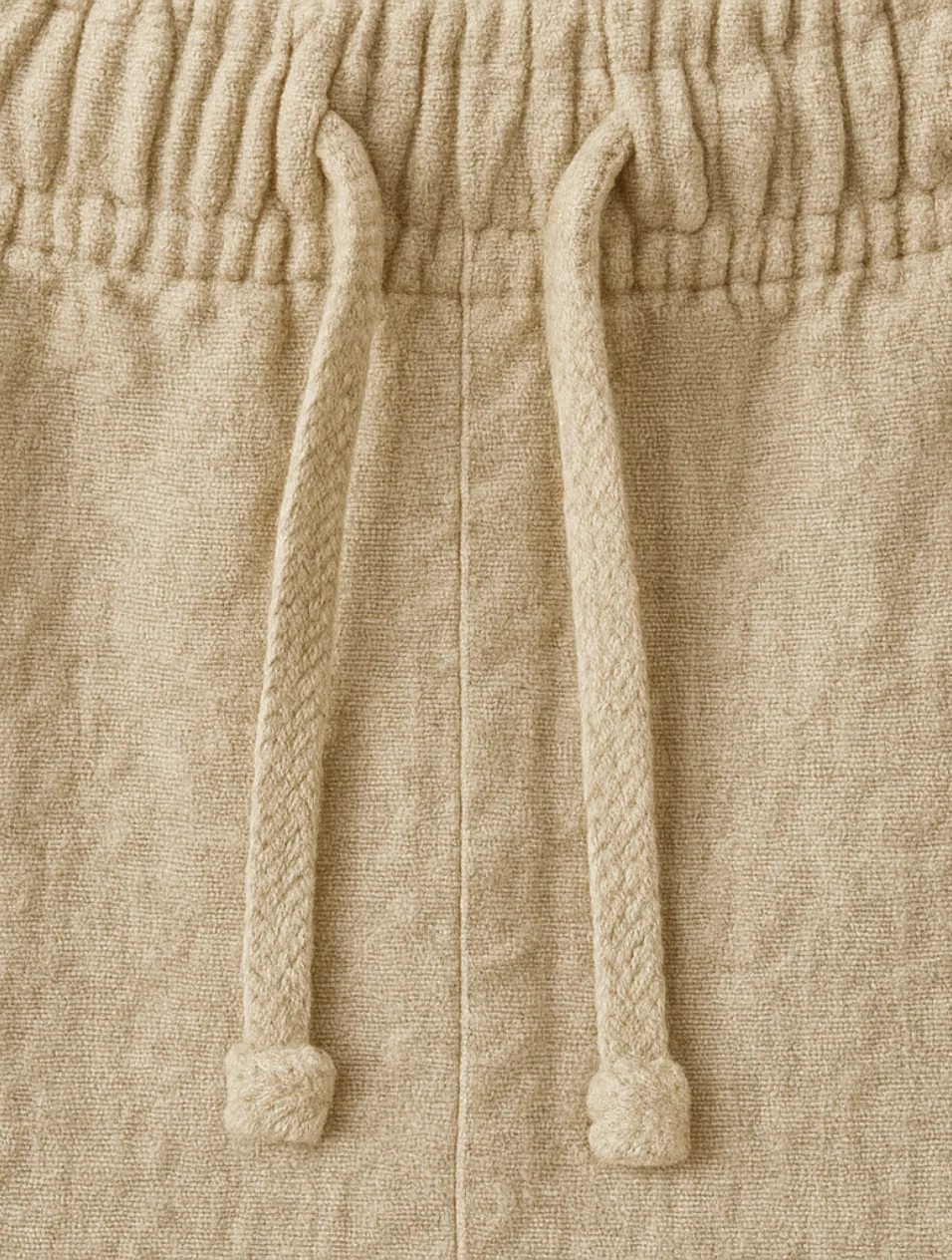 Men's Linen Beige Shorts