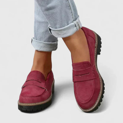 Women's Slip-On Loafers Thick Outsole