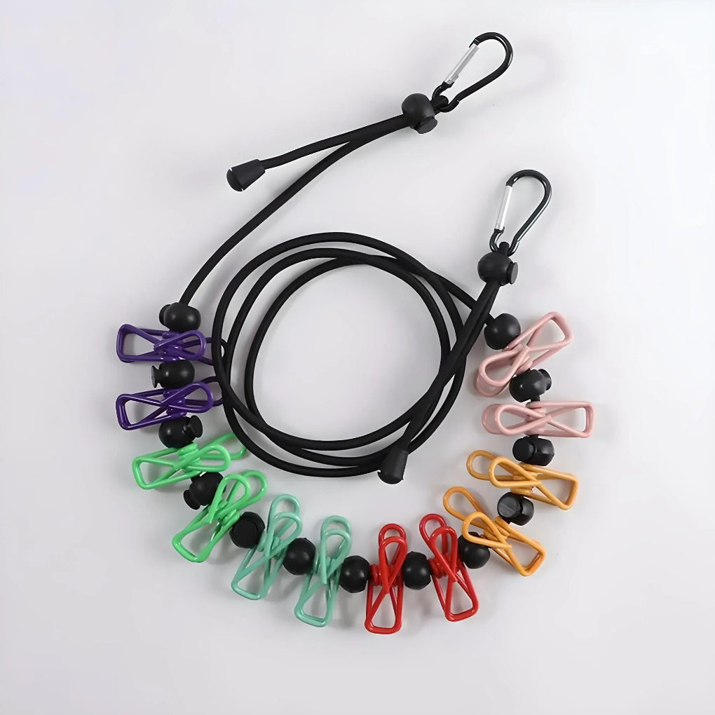 Portable Retractable Clothesline Windproof Travel - Fashinoza
