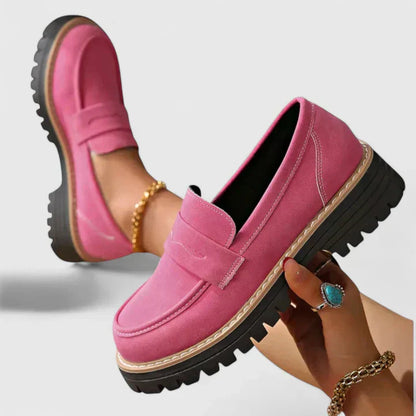 Women's Slip-On Loafers Thick Outsole
