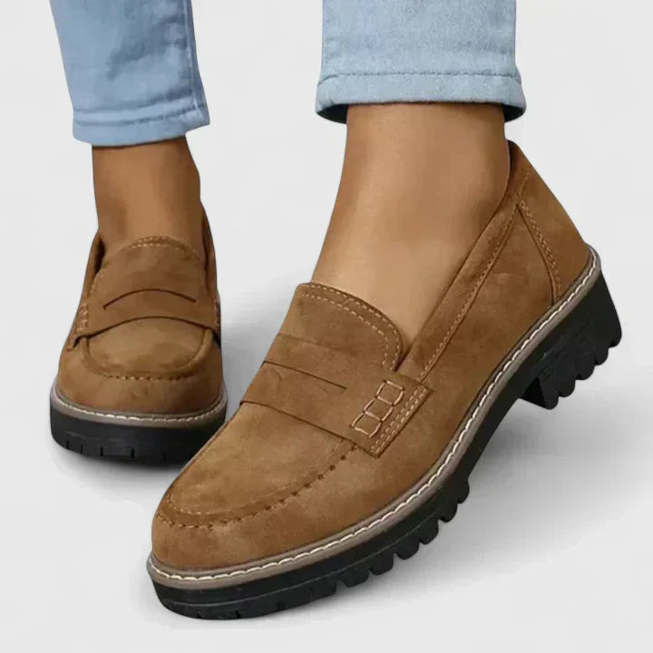 Women's Penny Loafers Closed Toe Platform