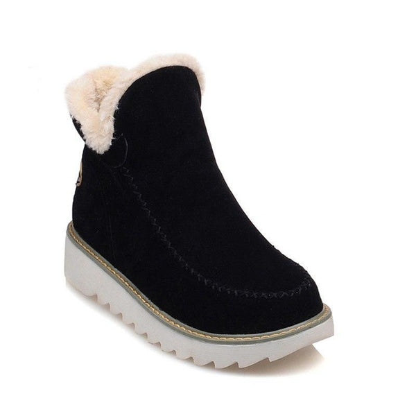 Women's Slip On Ankle Boots Lug Sole Low Style