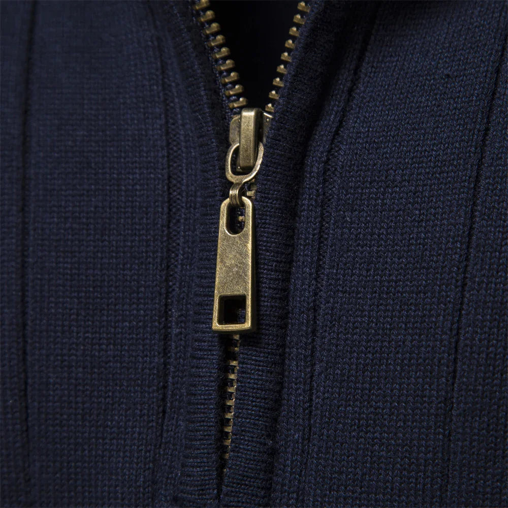Image of Irving | Men's Half-Zip Slim Fit Sweater