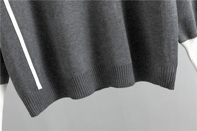 Women's Knit Tracksuit Long Sleeve Jogger Pants