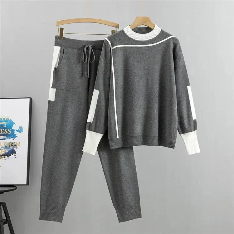 Women's Long Sleeve Tracksuit Adjustable Waist Pants