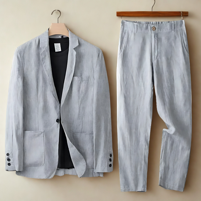Marco Men's Linen Summer Suit - 
Fashinoza