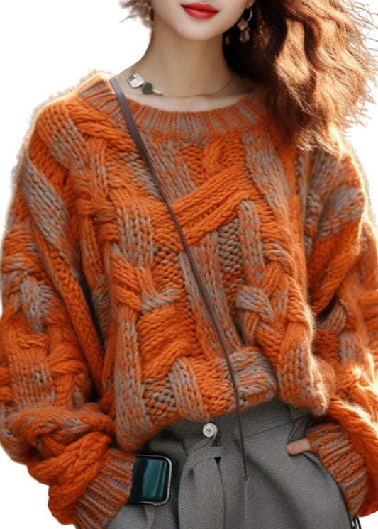 Women's Oversized Knit Blouse Jade Green - Fashinoza
