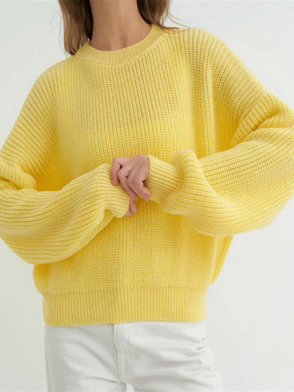 Image of Janine | Women's Textured Knit Long Sleeve Sweater