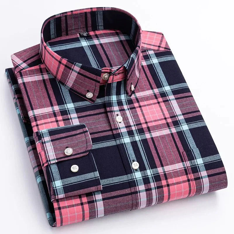 Peter | Men Spring Button Down Plaid Shirt