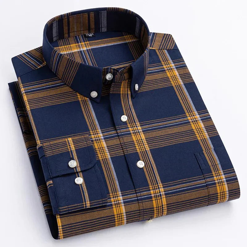 Peter | Men Spring Button Down Plaid Shirt
