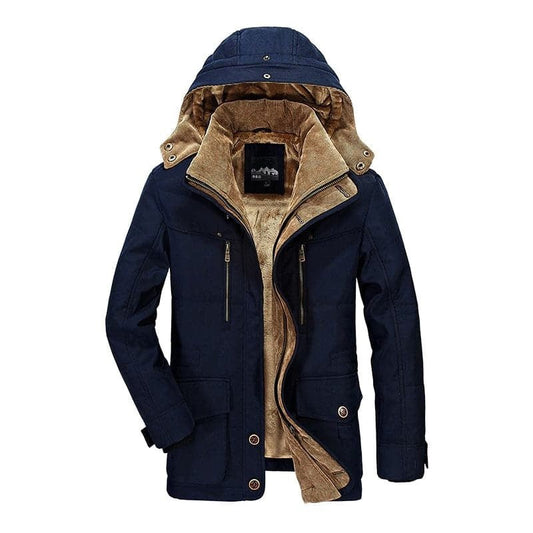 Men's Winter Coat Zip-Up Hoodie - Fashinoza