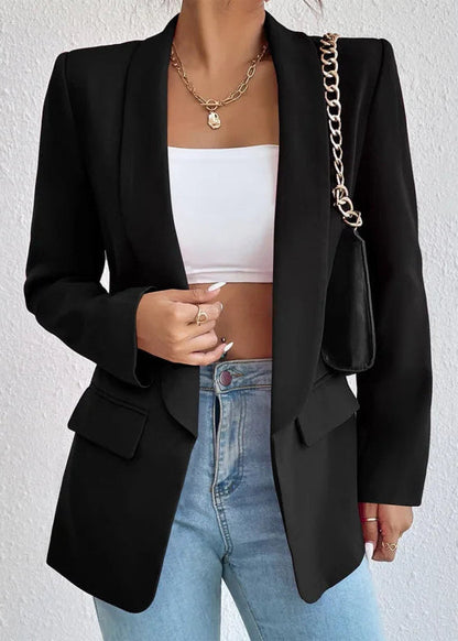 Women's Long Sleeve Open Front Blazer - Fashinoza