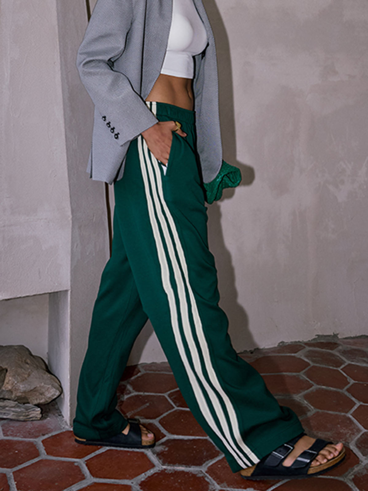 Jillian Women's Wide Leg Track Pants - Fashinoza
