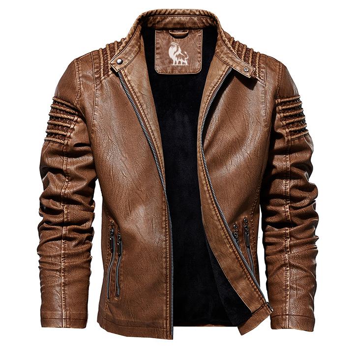 Daxon | Men’s Classic Moto-Style Jacket