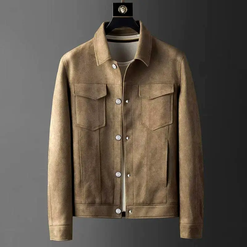 Men's Casual Button Front Jacket - Fashinoza