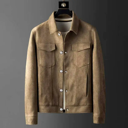 Men's Casual Button Front Jacket - Fashinoza