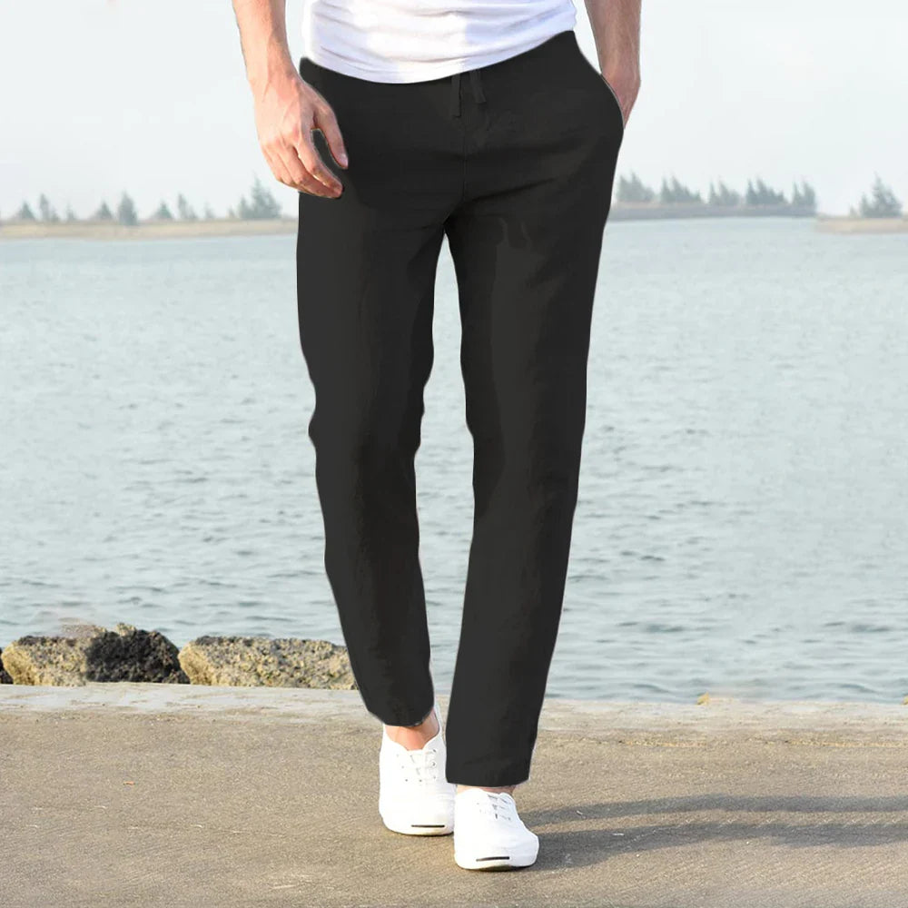 Image of Joey | Men's Drawstring Straight Leg Chino Pants