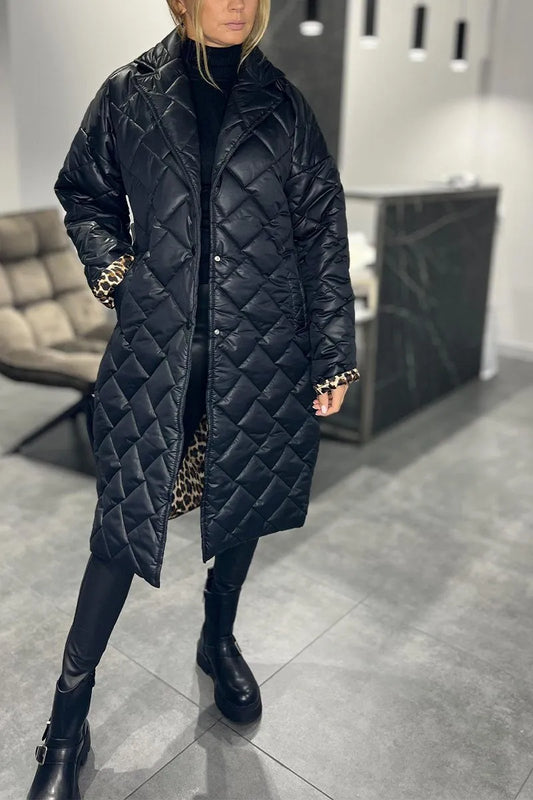 Reversible Quilted Coat Women's - Fashinoza