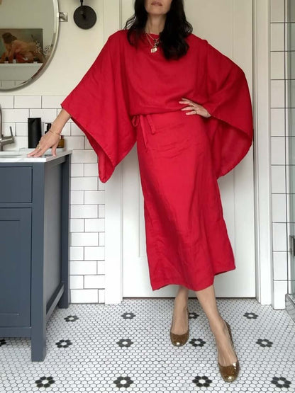 Gianna - Kimono Midi Dress