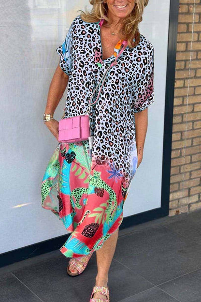 Patricia Tropical Leopard Dress