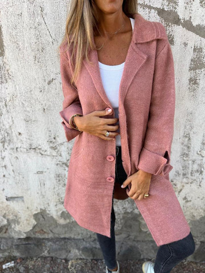 Women's Wool Lapel Coat
