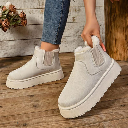Women's Ankle Boots Slip On Style - Fashinoza