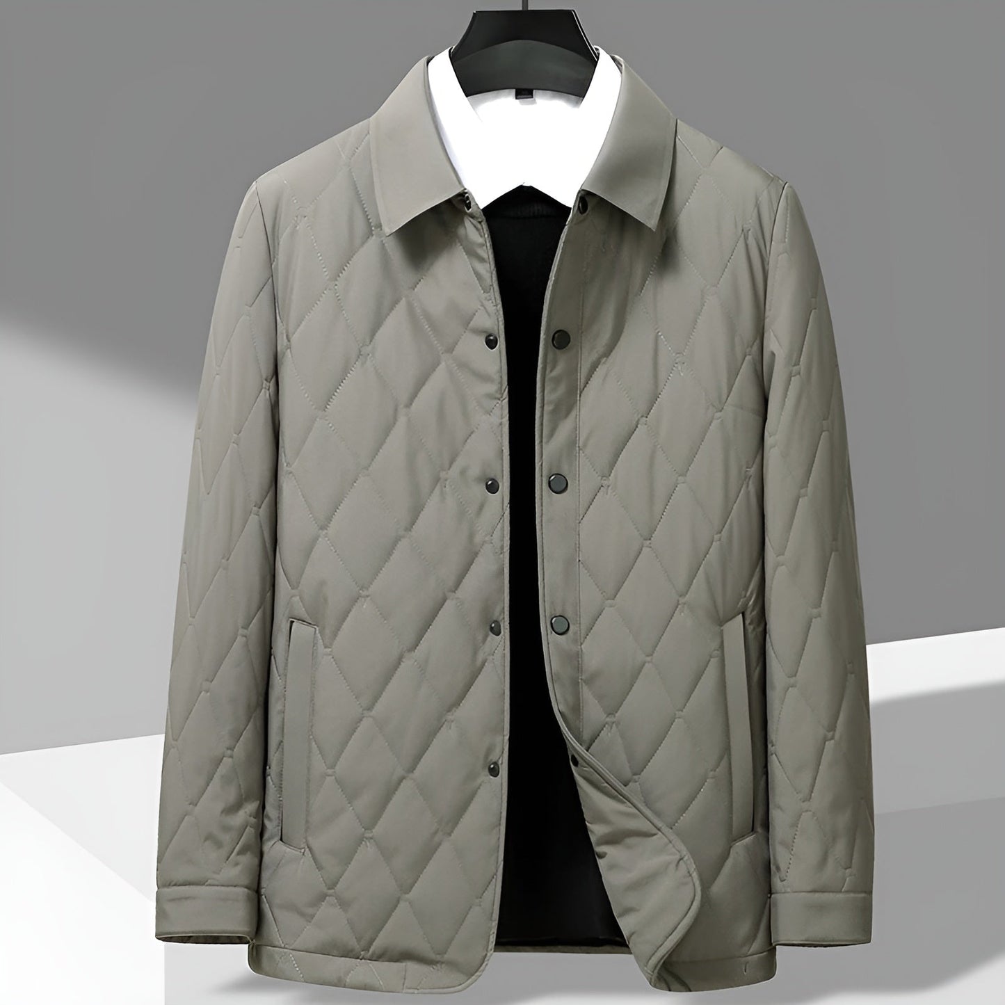 Men's Lightweight Button Front Jacket - Fashinoza