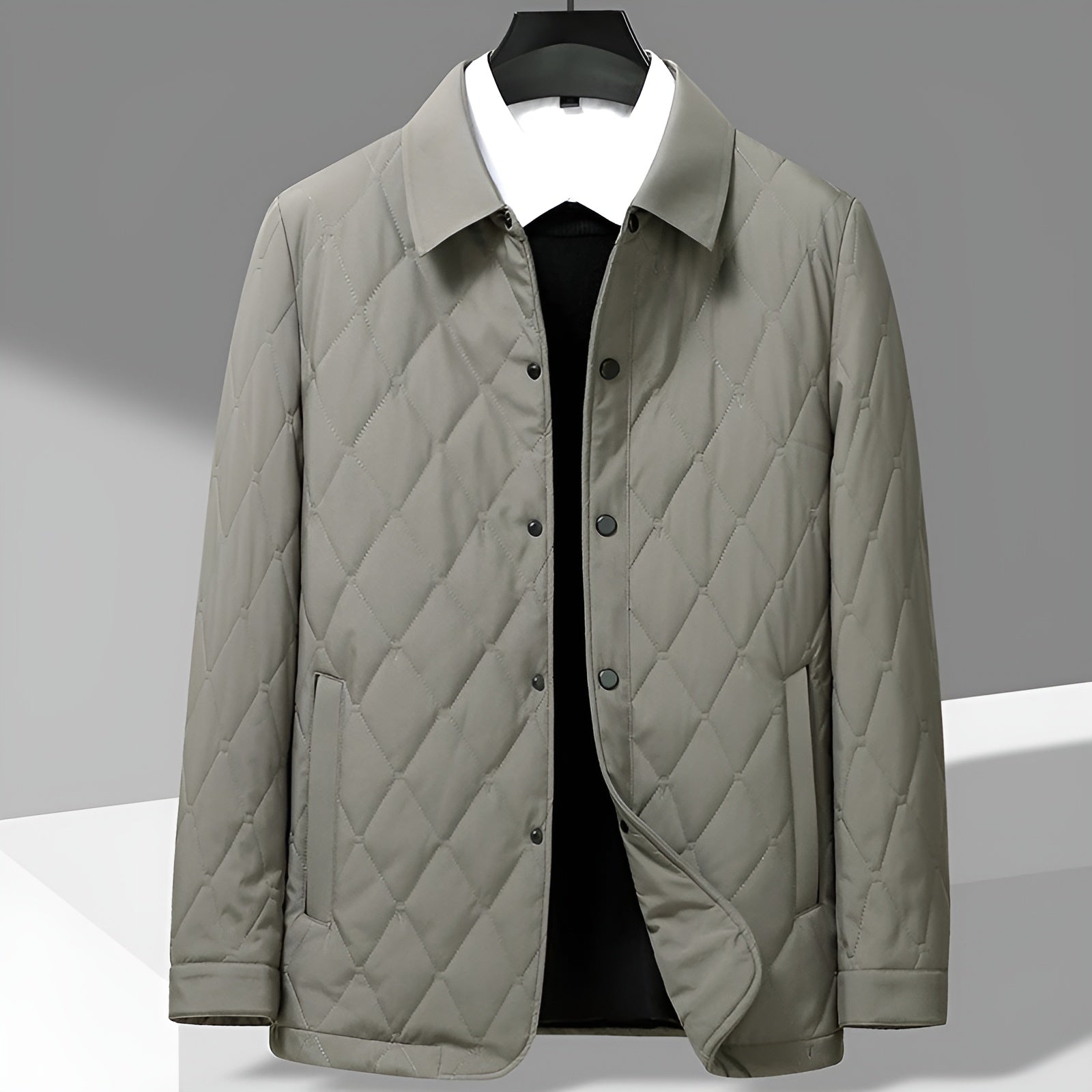Men's Lightweight Button Front Jacket - Fashinoza