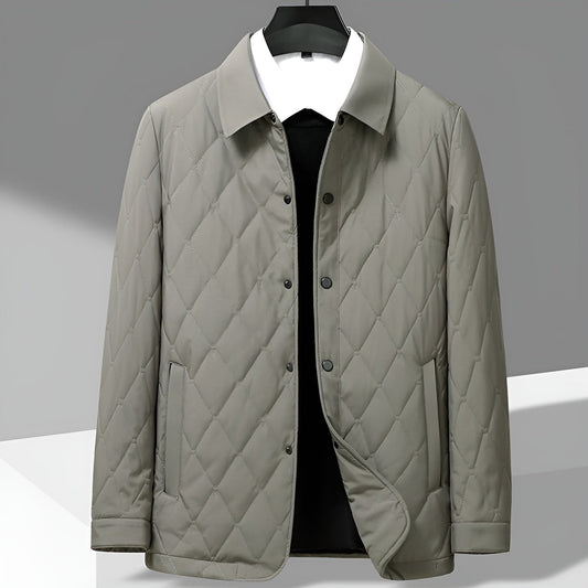Men's Lightweight Button Front Jacket - Fashinoza