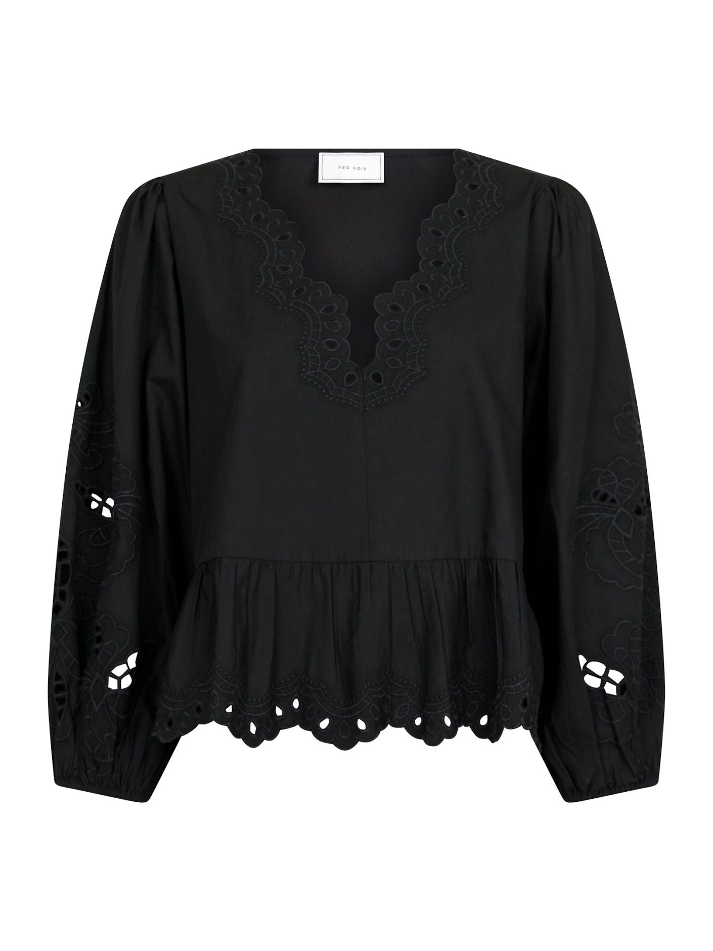 Women's Long Sleeve Peplum Blouse - Fashinoza