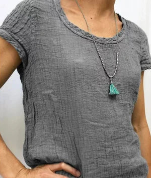 Women's Relaxed Fit Short Sleeve T-Shirt - Fashinoza