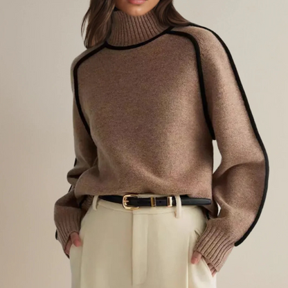 Fiona  | Women’s Winter Turtleneck Long Sleeve Sweater